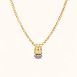 Midnight Tide Pendant Necklace in Gold, Brown Pearl
