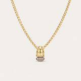 Midnight Tide Pendant Necklace in Gold, Brown Pearl
