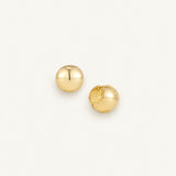 Eclipse Ball Huggie Earrings in Gold