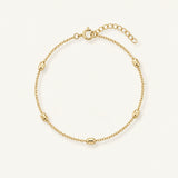 Everyday Beaded Bracelet in Gold