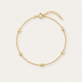 Everyday Beaded Bracelet in Gold
