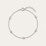 Everyday Beaded Bracelet in Silver