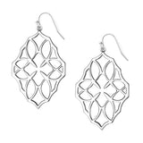 Believer Large Drop Earrings Silver