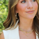 She's Spicy Mini Chain Link Necklace Gold