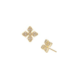 Shine Bright Cross Stud Earrings Gold