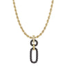 Legacy Link Pendant Necklace in Gold/Black