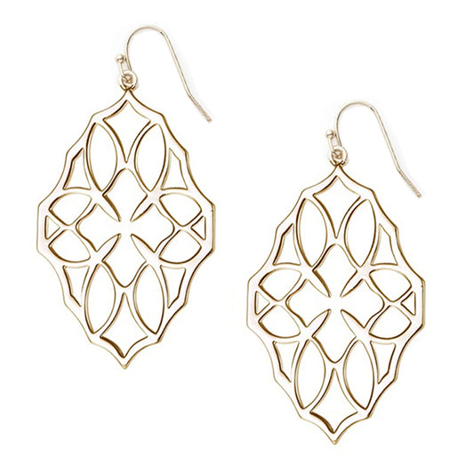 Believer Large Drop Earrings Gold
