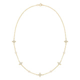 Carry On Cross Necklace in Gold, Pearl