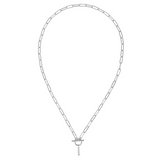 Toggle Initial Necklaces in Silver