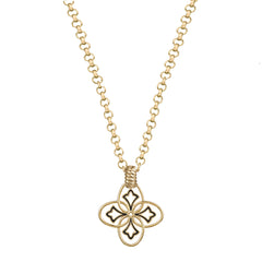Heritage Pendant Necklace in Gold/Black