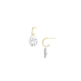 Horizon Mini Drop Earrings in Gold/Silver