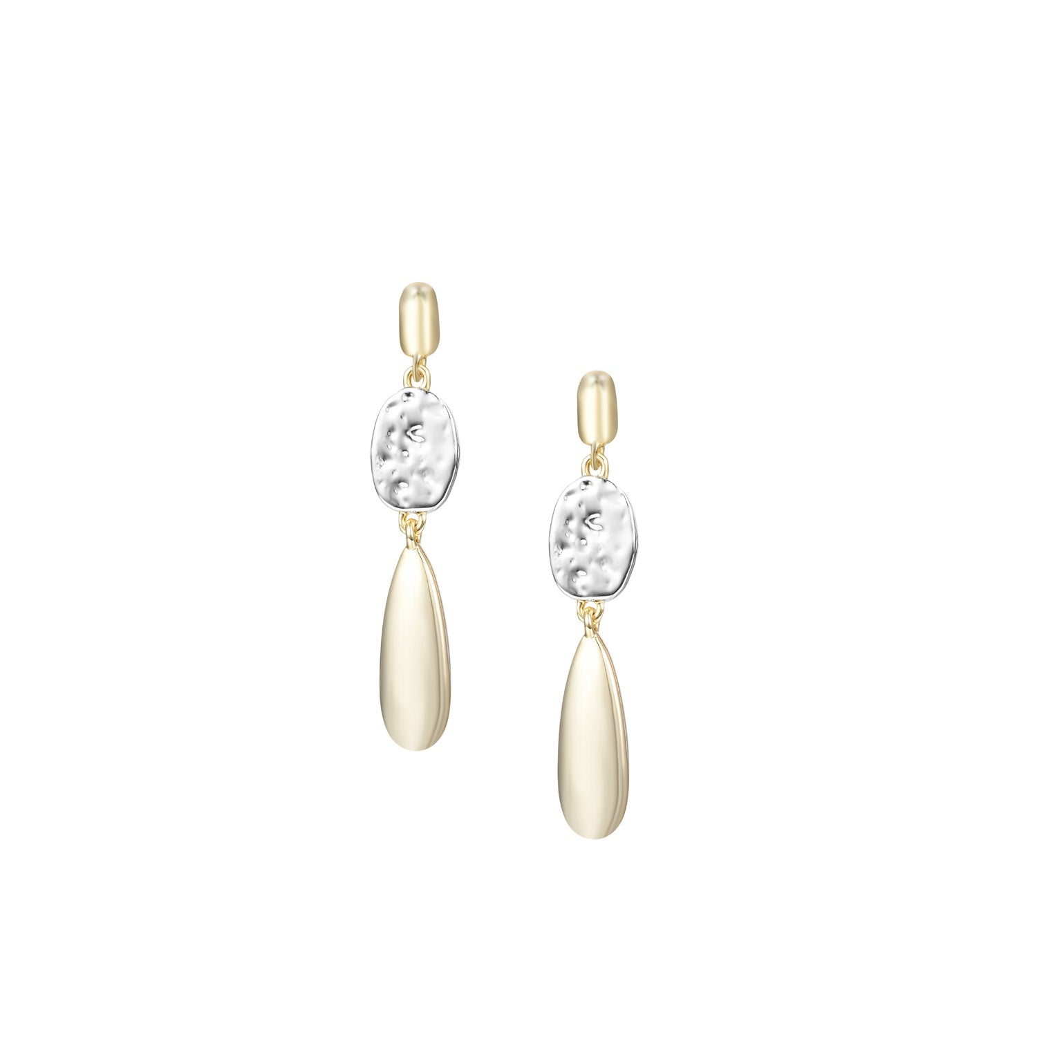 Horizon Drop Earrings in Gold/Silver