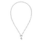 Toggle Initial Necklaces in Silver