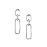 She's Spicy Link Statement Earrings Silver