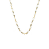Adorned Pearl Mini Beaded Necklace Gold