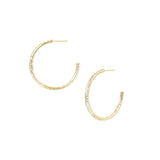 Horizon Hoop Earrings in Gold