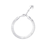 Snake Chain Bracelet Silver