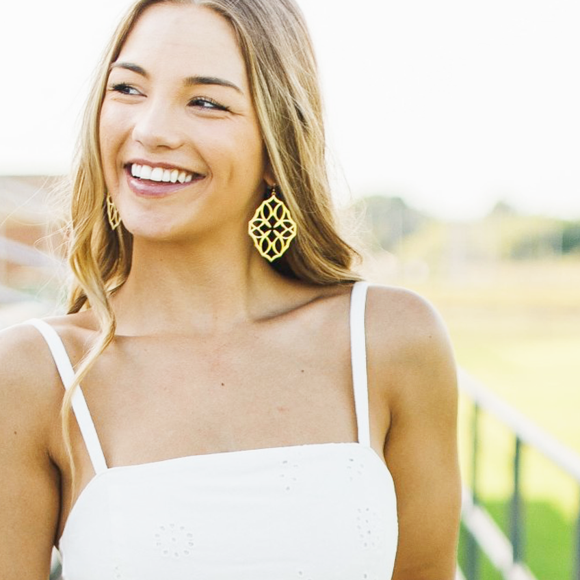 Believer Large Drop Earrings Silver