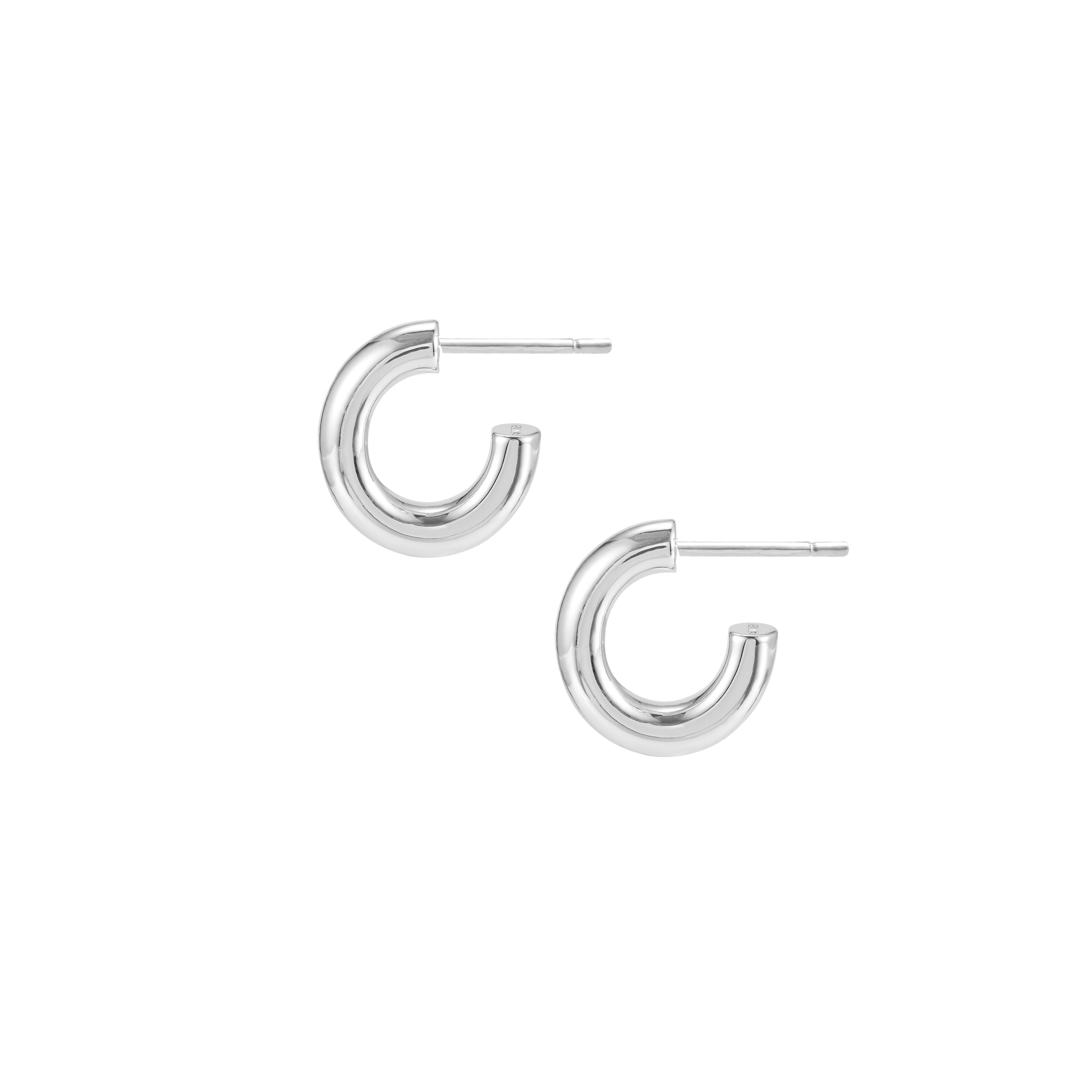 Just Dance Mini Hoop Earrings Silver | 166-S