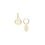 Radiant Huggie Earrings in Gold