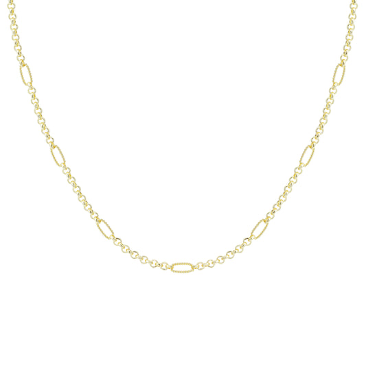Eclipse Chain Layering Necklace Gold