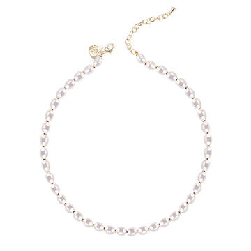 Pearl Layering Necklace Gold