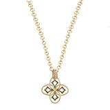 Heritage Pendant Necklace in Gold/Black