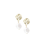 Horizon Pearl Stud Earrings in Pearl | 384-G-IP