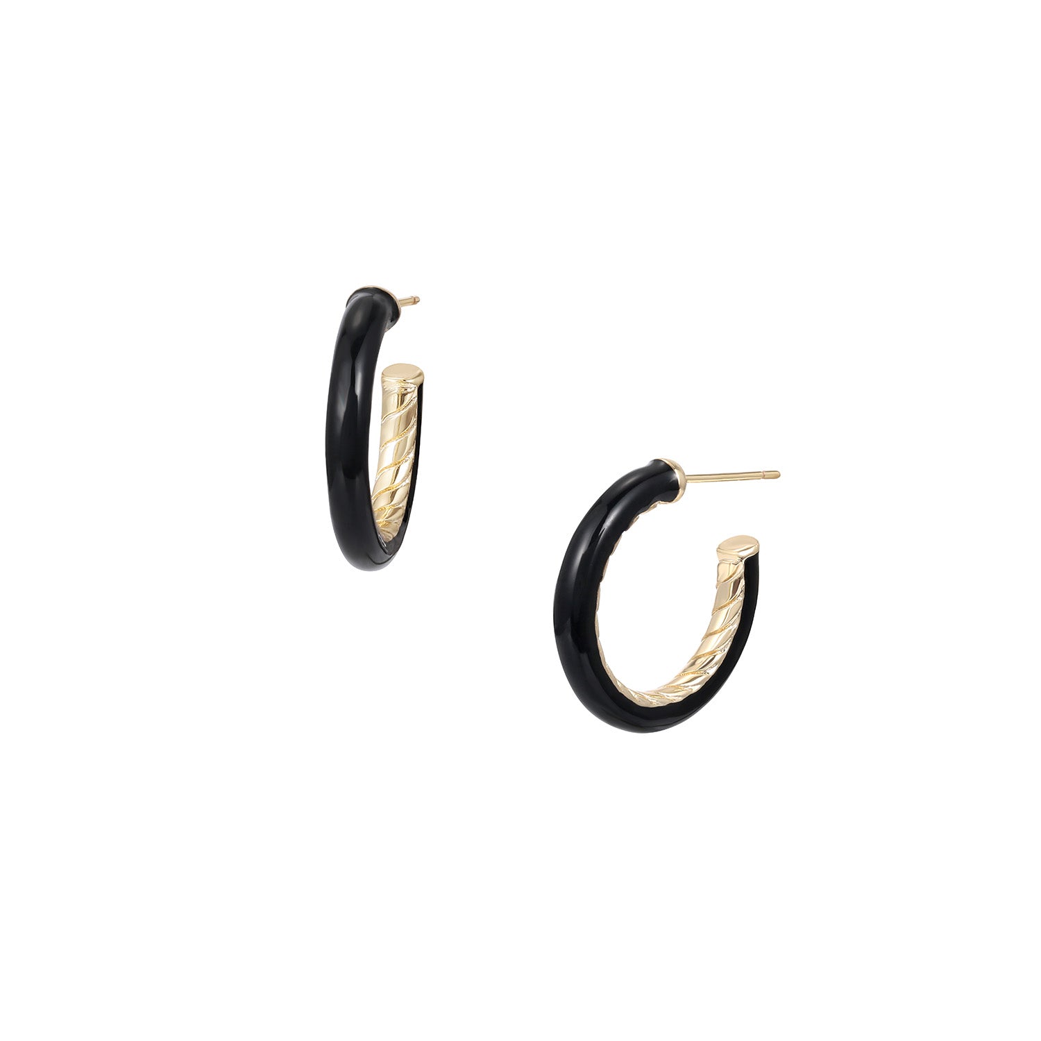 Eclipse Hoop Earrings Gold | 236-BE-G
