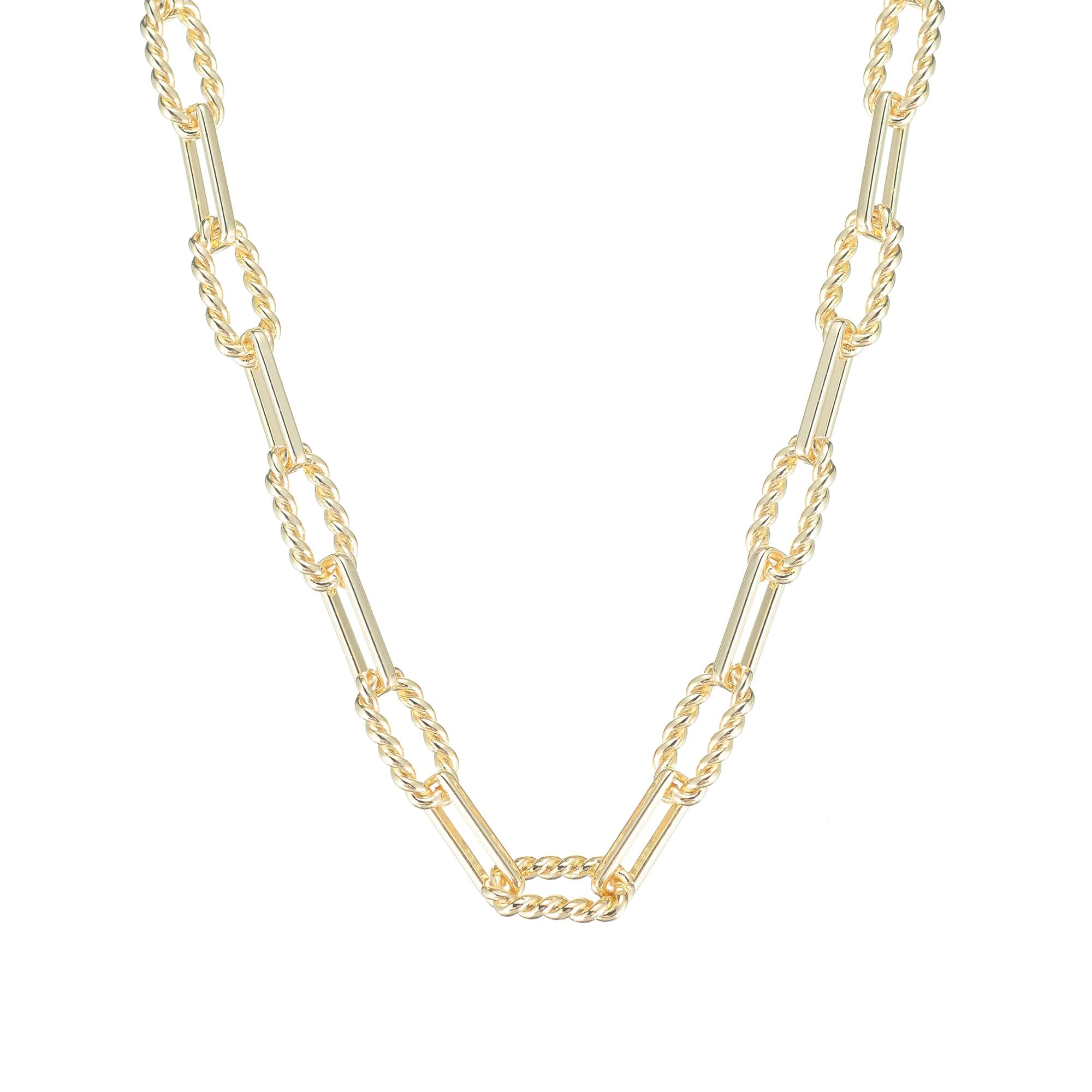 She's Spicy Mini Chain Link Necklace Gold | 260-G