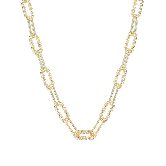 She's Spicy Mini Chain Link Necklace Gold | 260-G