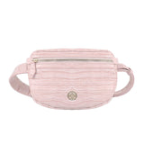 Grace Belt Bag in Petal Pink Croc | HAN-BB1-PP-CROC