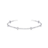 Radiant Cross Station Mini Cuff Bracelet Silver