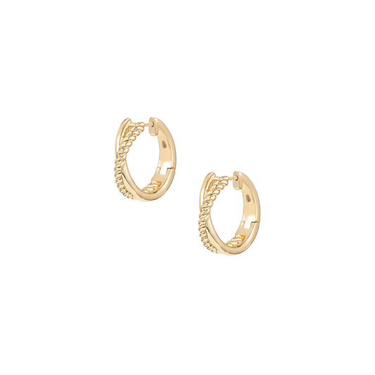 Legacy Mini Hoop Earrings in Gold