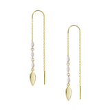 Free Spirit Ear Threaders White Gold