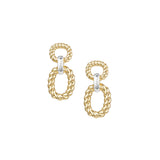 Heirloom Link Earrings in Gold/Silver