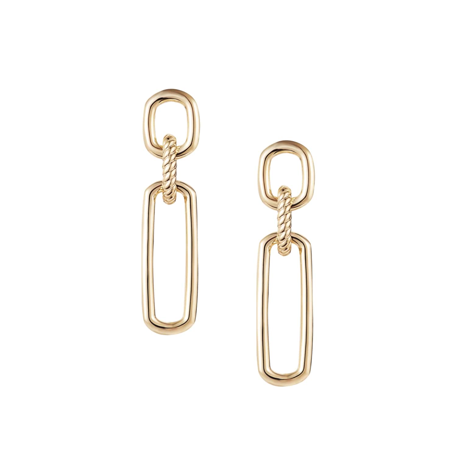 She's Spicy Link Statement Earrings Gold | 273-G