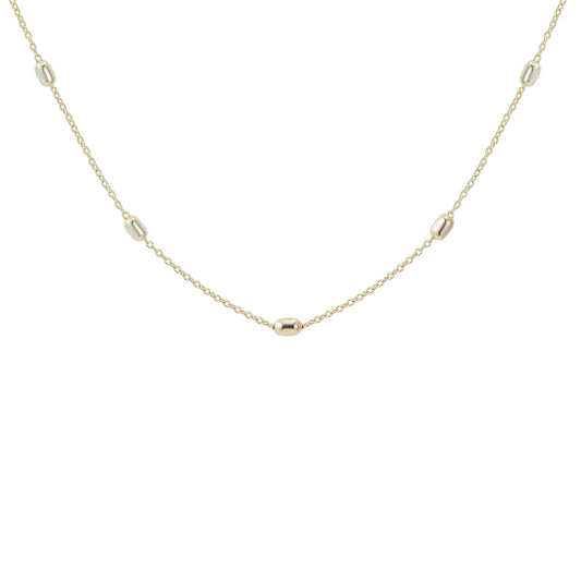 Everyday Beaded Layering Necklace Gold