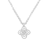 Heritage Drop Necklace in Silver