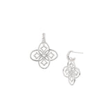 Heritage Mini Drop Earrings in Silver