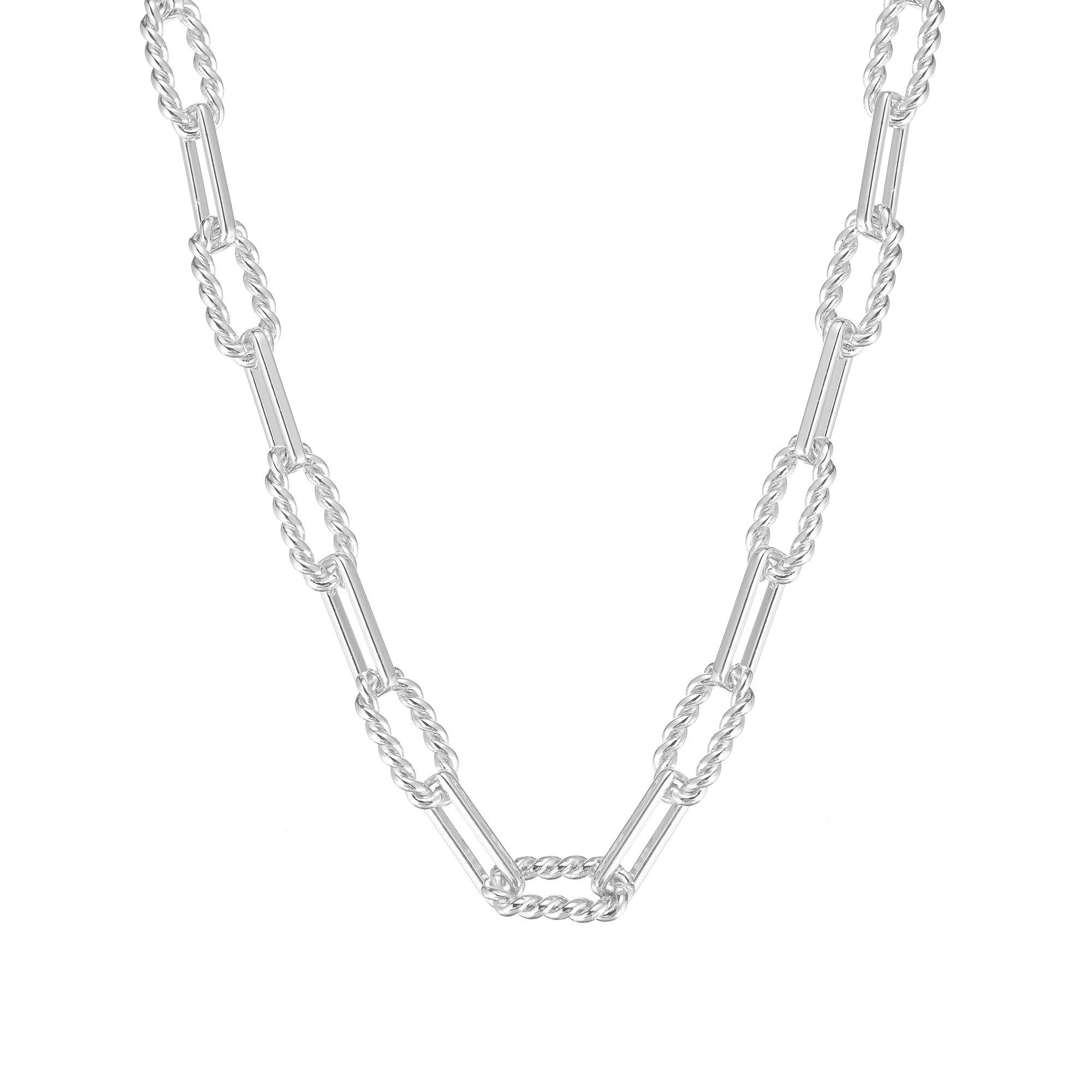 She's Spicy Mini Chain Link Necklace Silver | 260-S