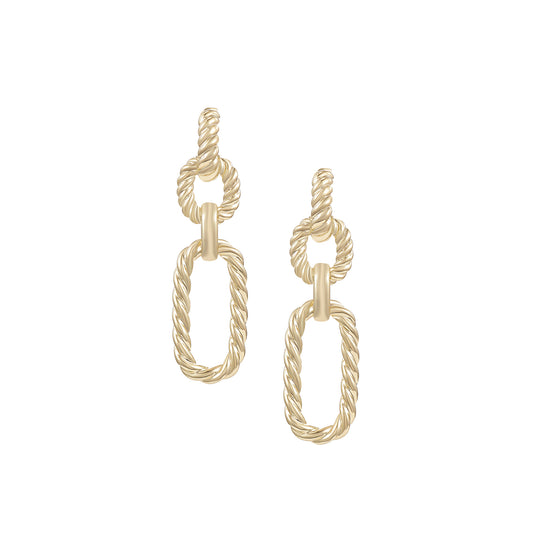 Legacy Link Statement Earrings in Gold