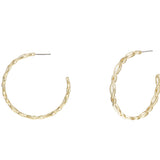 Bloom Hoop Earrings Gold