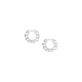 Heritage Mini Hoop Earrings in Silver