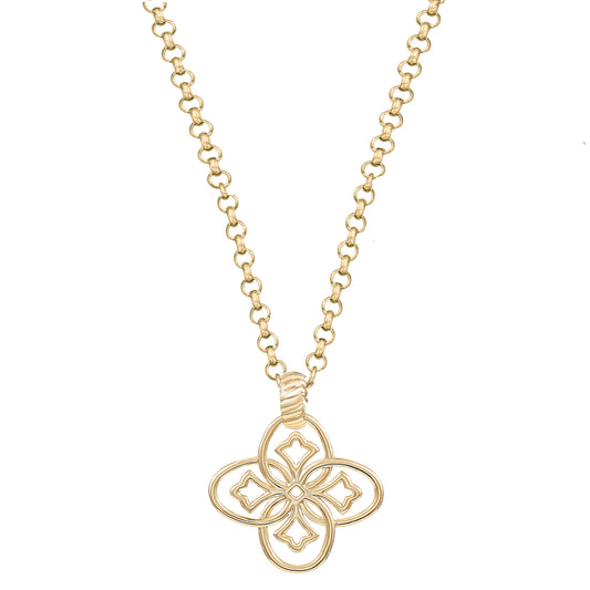 Heritage Pendant Necklace in Gold