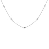 Everyday Beaded Layering Necklace Silver