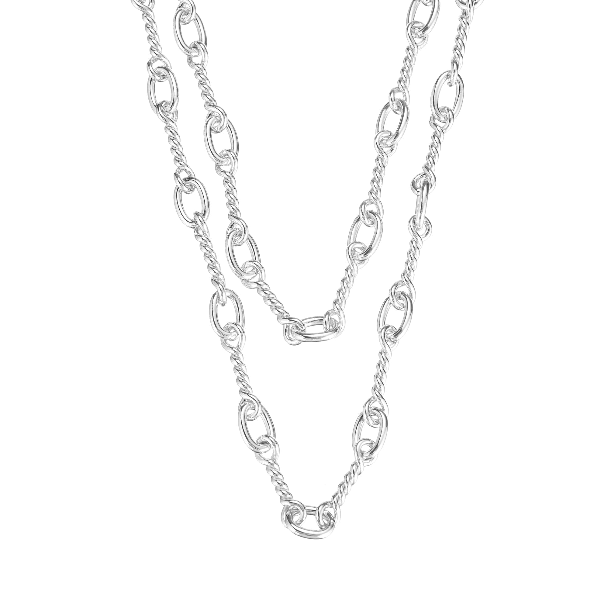She's Spicy Chain Link Necklace Silver | 262-S
