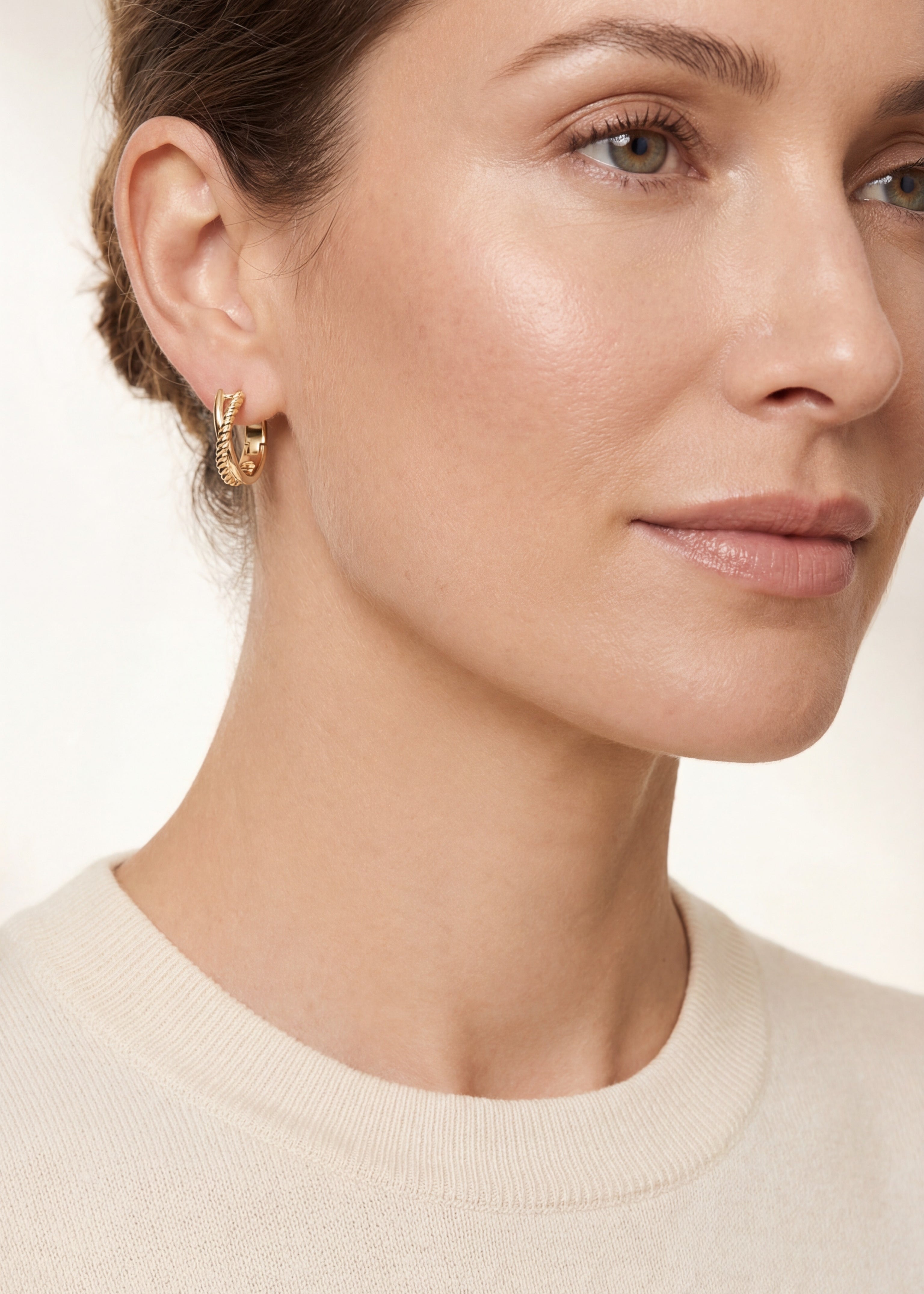 Legacy Mini Hoop Earrings in Gold