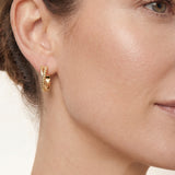 Legacy Mini Hoop Earrings in Gold