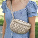 Grace Belt Bag in Gold Metallic